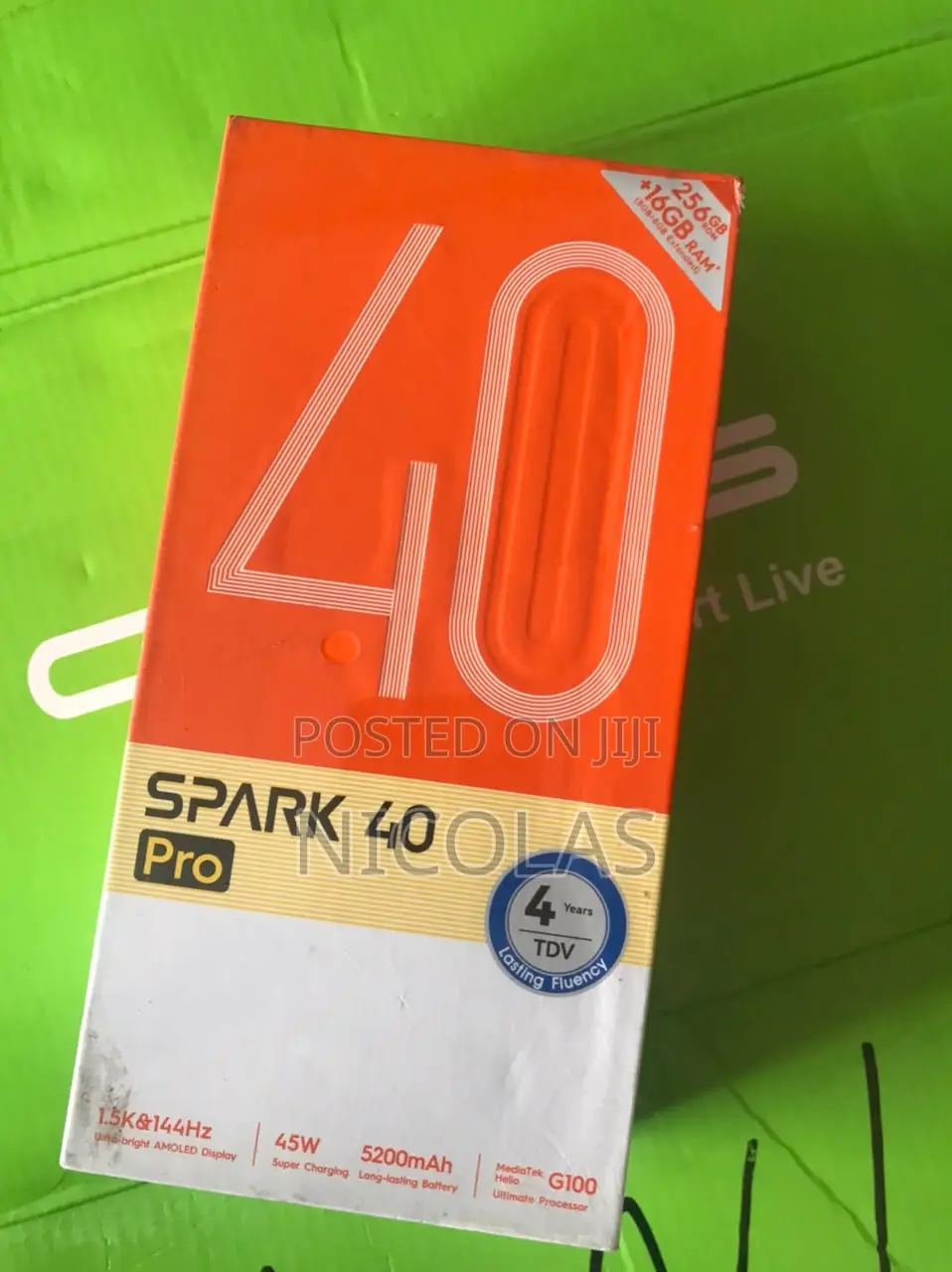 New Tecno Spark 40 Pro 256 GB Black