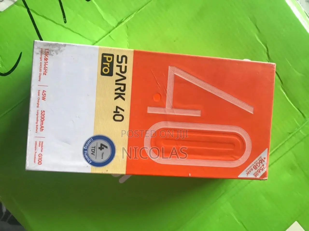 New Tecno Spark 40 Pro 256 GB Black