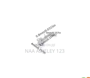 304 Stainless Steel Nose Stud, L-Shaped Flower Motifs, Nose Piercings