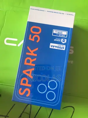 New Tecno Spark 50 128 GB Black
