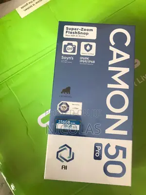 New Tecno Camon 50 Pro 256 GB Black