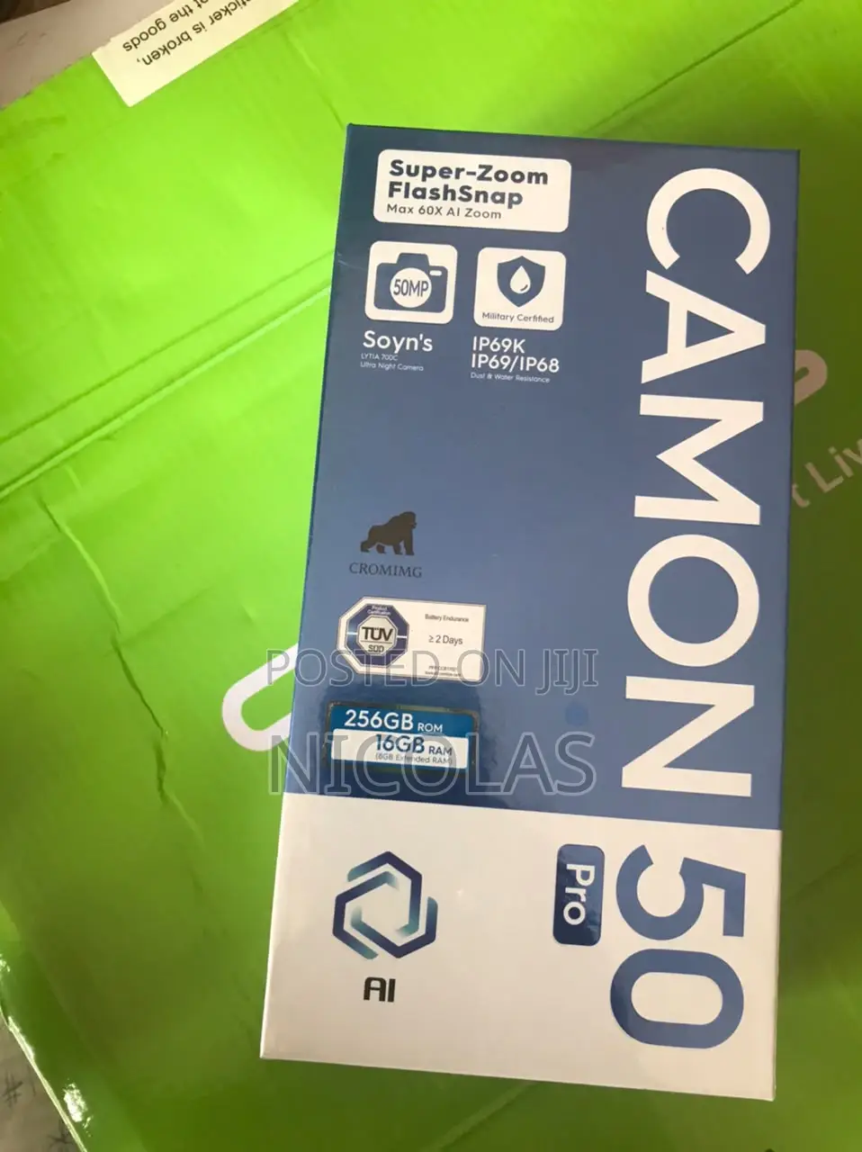 New Tecno Camon 50 Pro 256 GB Black