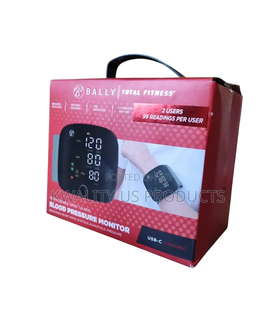 BALLY Rechargeable Wrist Talking Blood Pressure Monitor