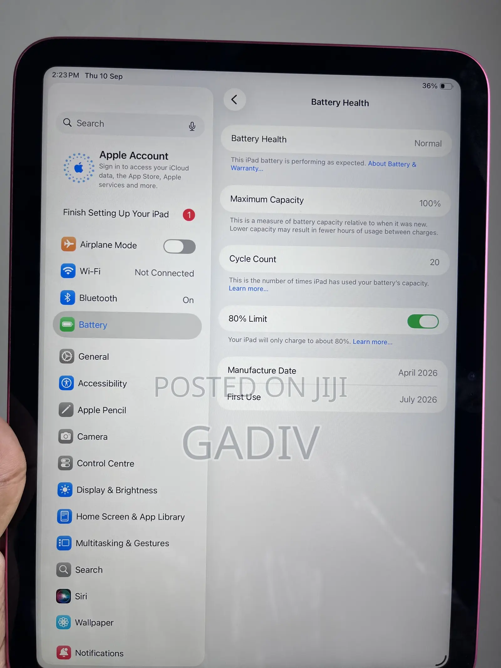 Apple iPad (2025) 256 GB Pink
