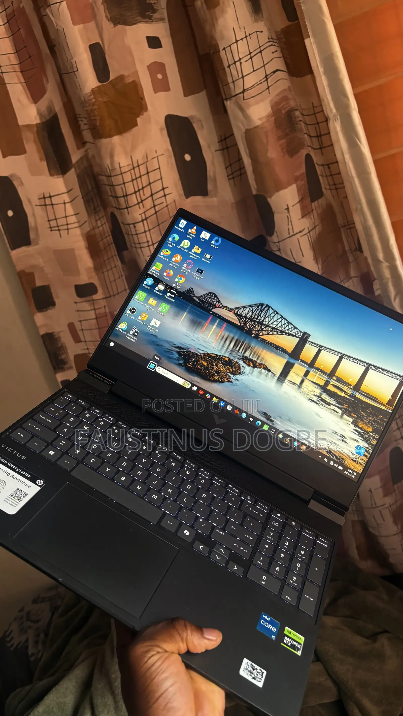 Laptop HP Victus 15 16GB Intel Core i5 SSD 512GB