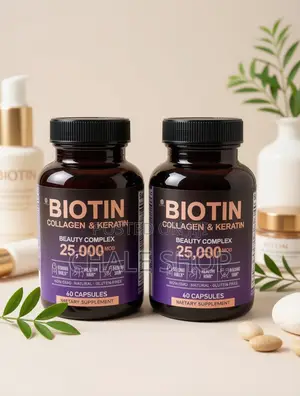 Extra Biotin 25,000mcg With Collagen Keratin for Fast Hair Growth