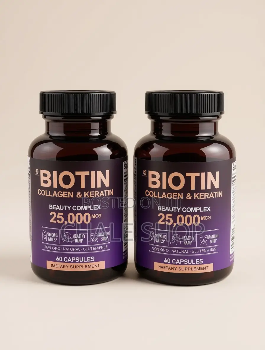Extra Biotin 25,000mcg With Collagen Keratin for Fast Hair Growth