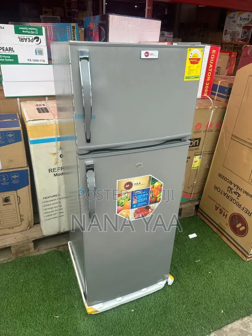 H a Quality Double Door Fridge 250 Litres