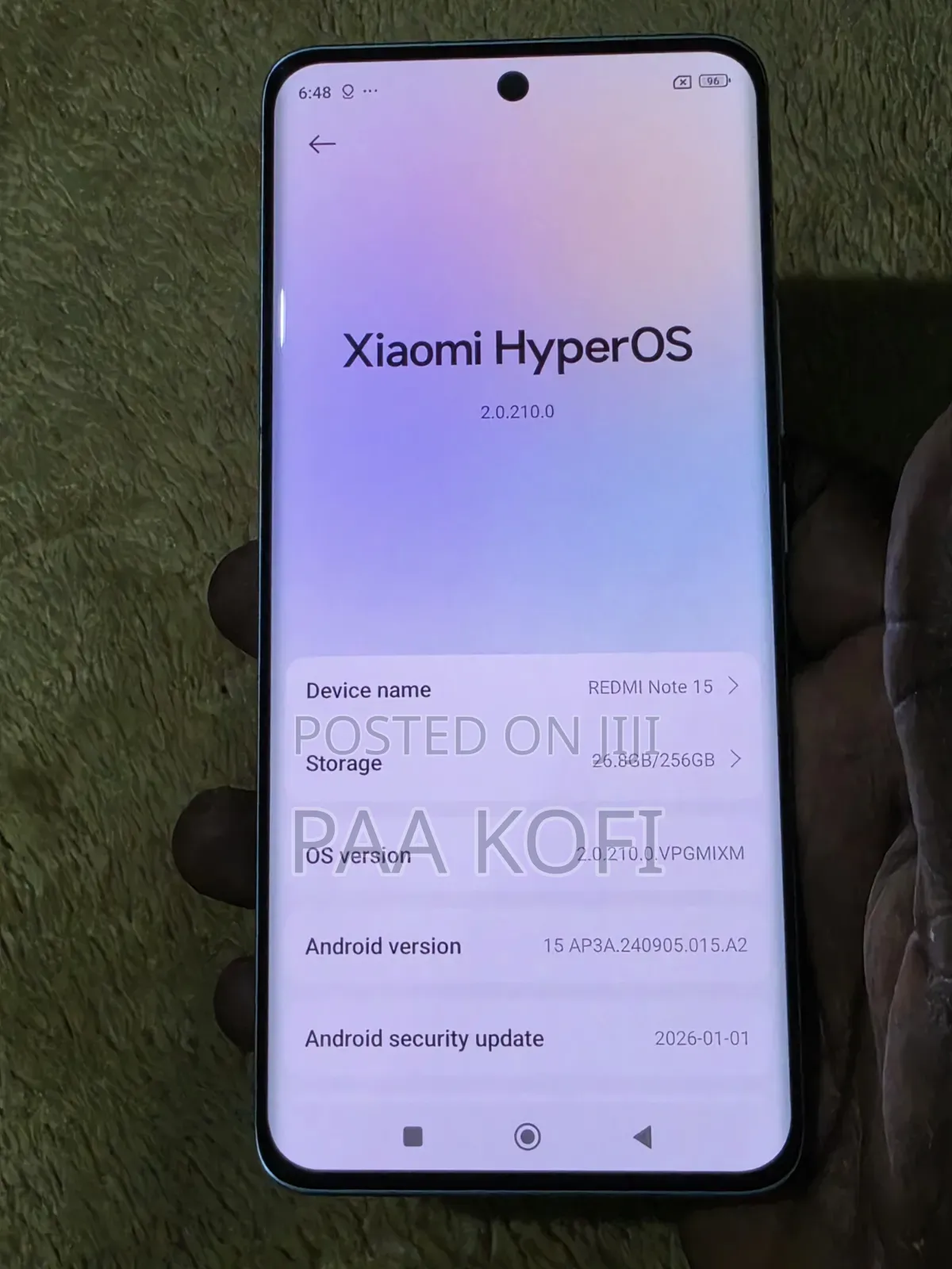 Xiaomi Redmi Note 15 256 GB