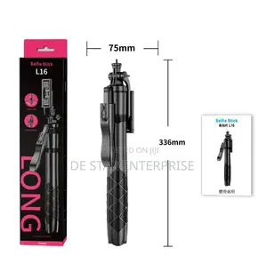 L16 Long Selfie Stick With Tripod Stand and Bluetooth Selfie
