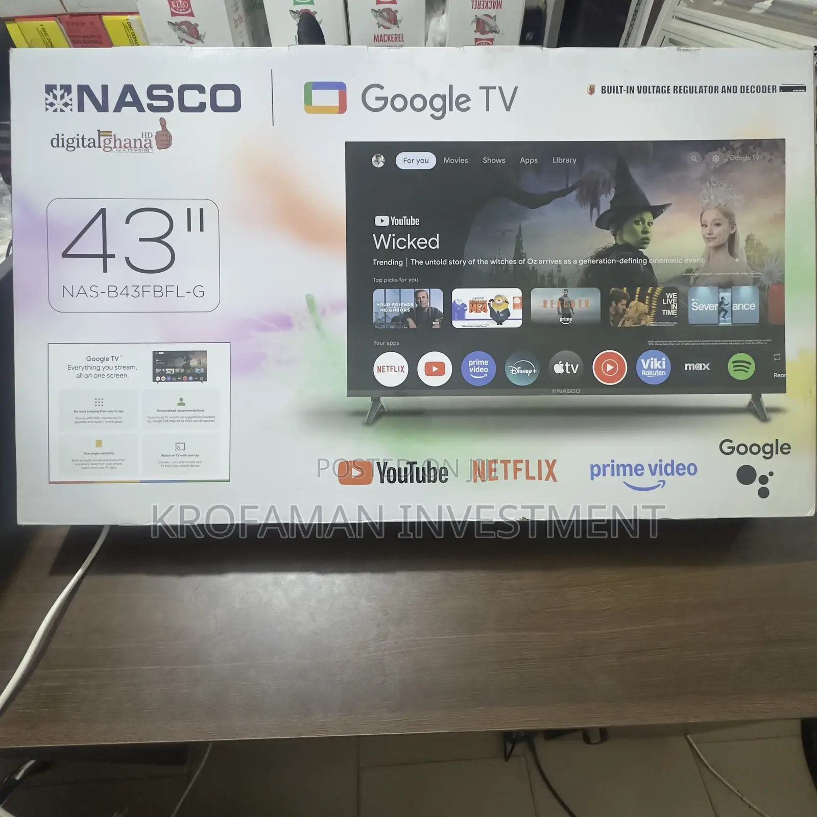 Nasco 43” Smart Android TV