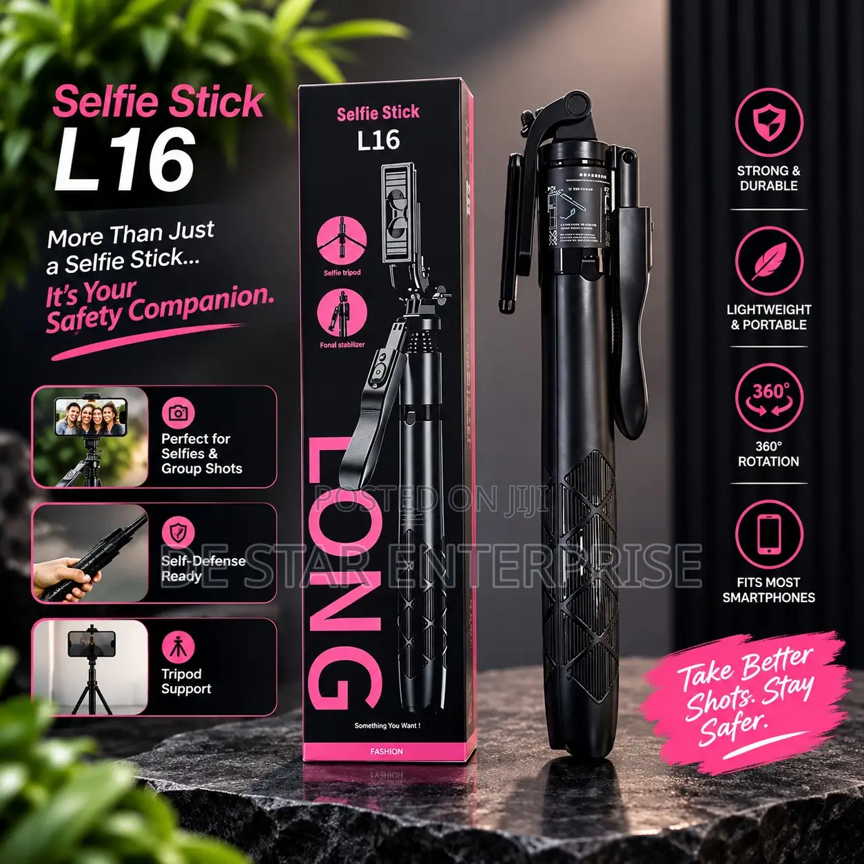 Long Selfie Stick for Content Creation