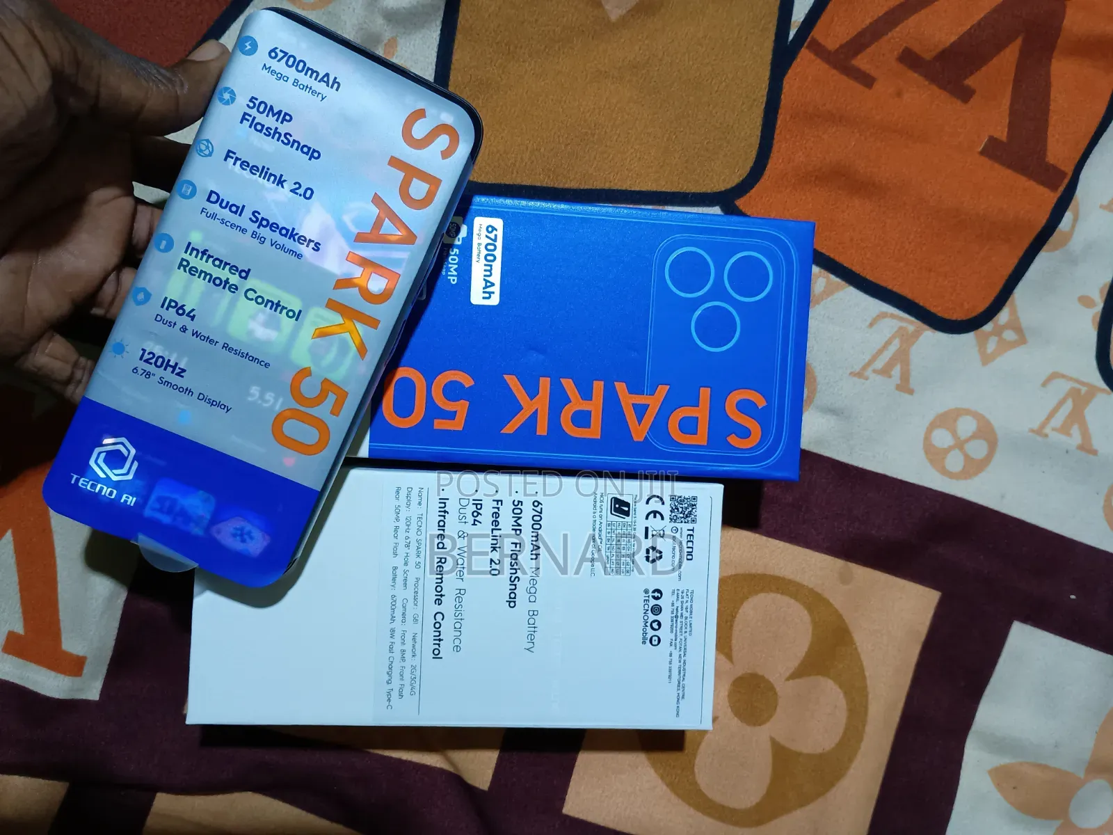 New Tecno Spark 50 128 GB Black