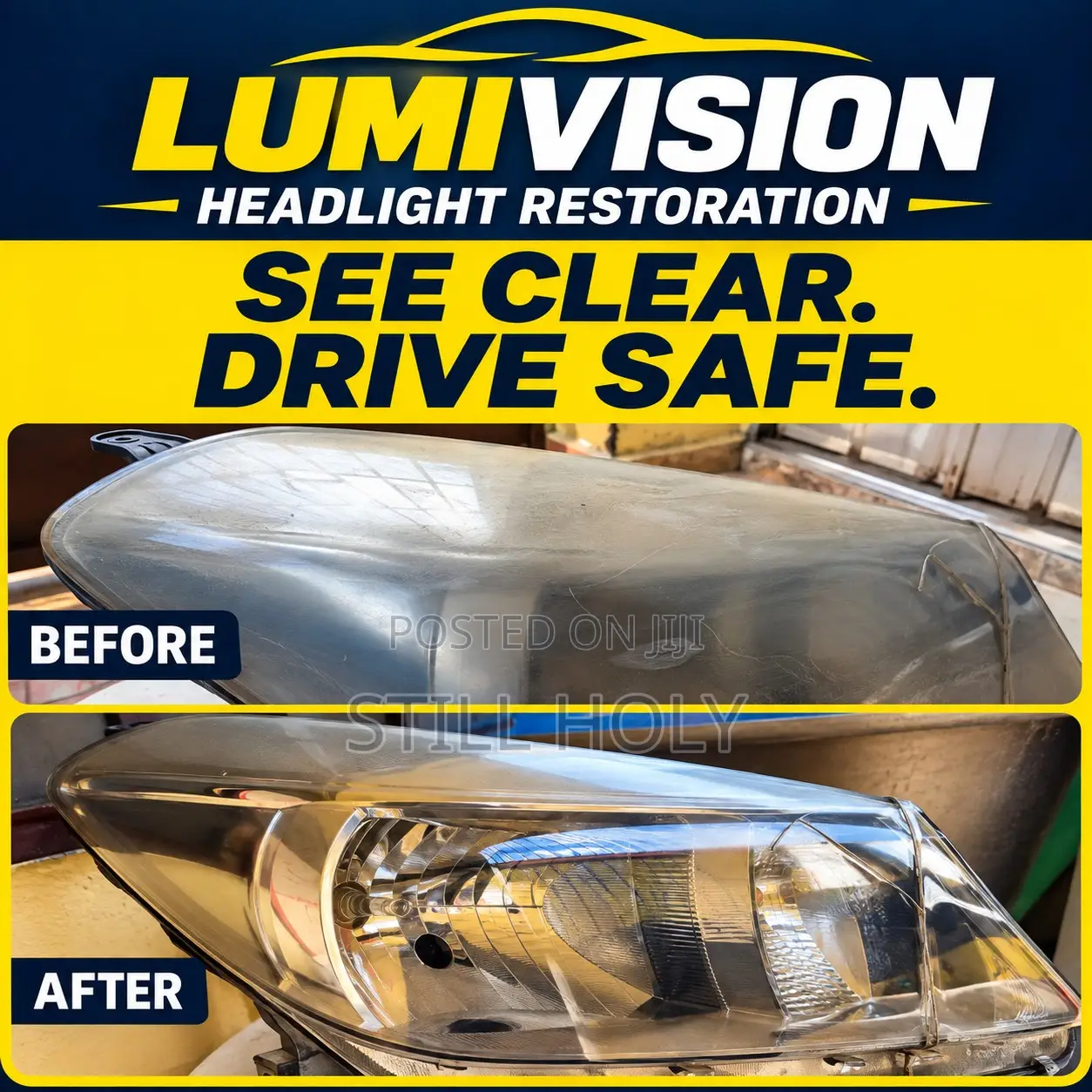 Headlight Clean Restoration