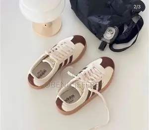 Original Adidas VL Court 2 Cream/Brown