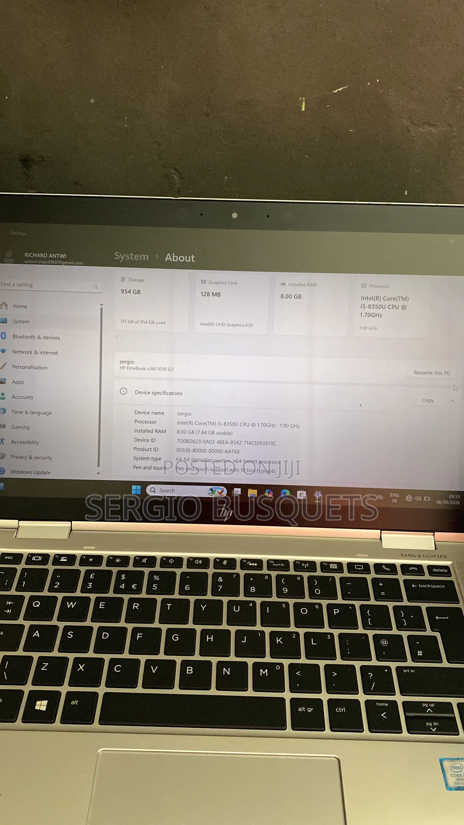 Laptop HP EliteBook X360 1030 G3 8GB Intel Core i5 SSD 1T