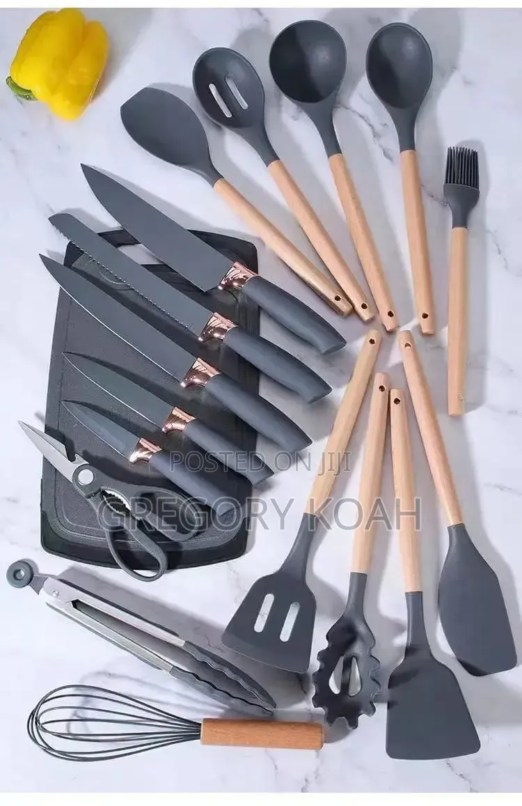19PCS Kitchen Utensil Set With Holder – Complete Cooking Tools Set