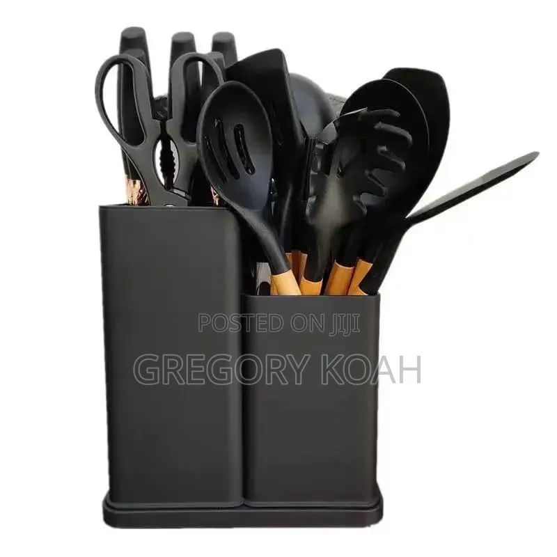 19PCS Kitchen Utensil Set With Holder – Complete Cooking Tools Set