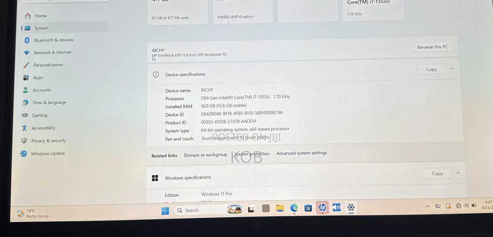 New Laptop HP 650 16GB Intel Core i7 SSD 500GB