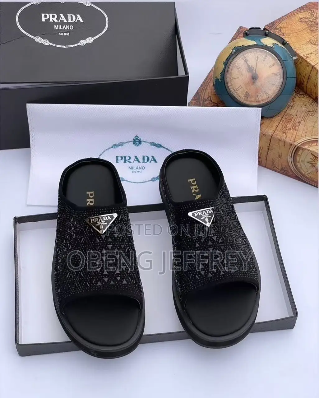 Original Prada Rhinestone Slipper