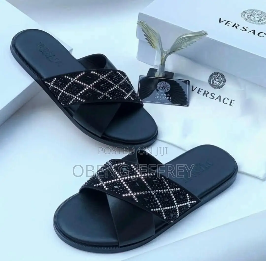 Original Versace Crossed Slippers