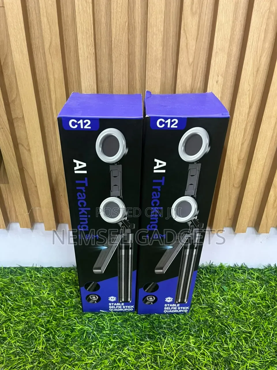 C12 AI Tracking Stable Selfie Stick Quadrupod (1.8 Meters)