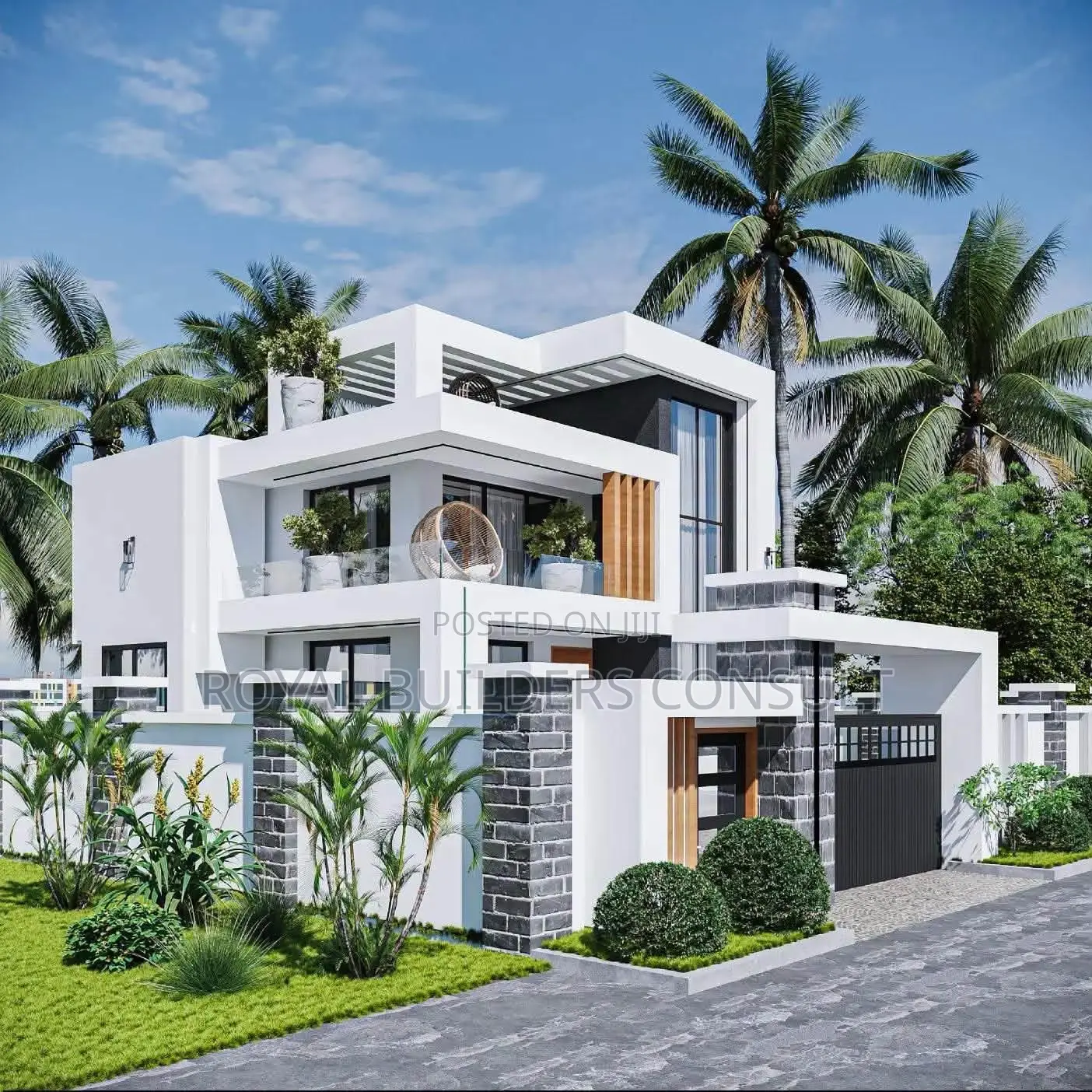 Modern 3 Bedroom Luxury Building Plan