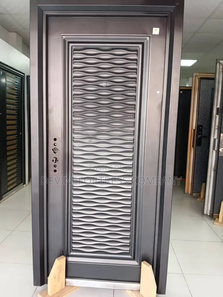 Quality Black Door Available in All Sizes, Rough for All Weather
