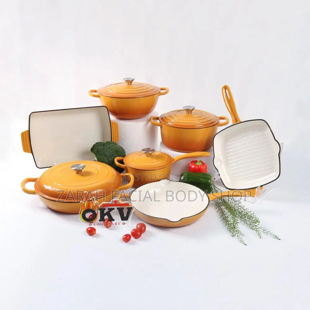 11pcs Cast Iron Pots