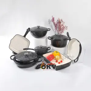 11pcs Cast Iron Pots