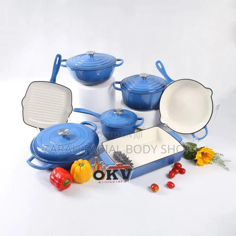 11pcs Cast Iron Pots