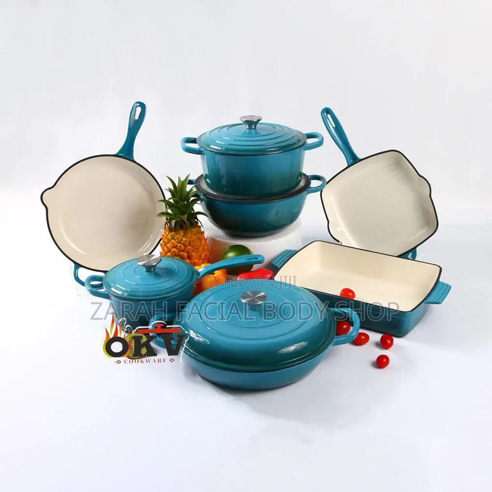 11pcs Cast Iron Pots