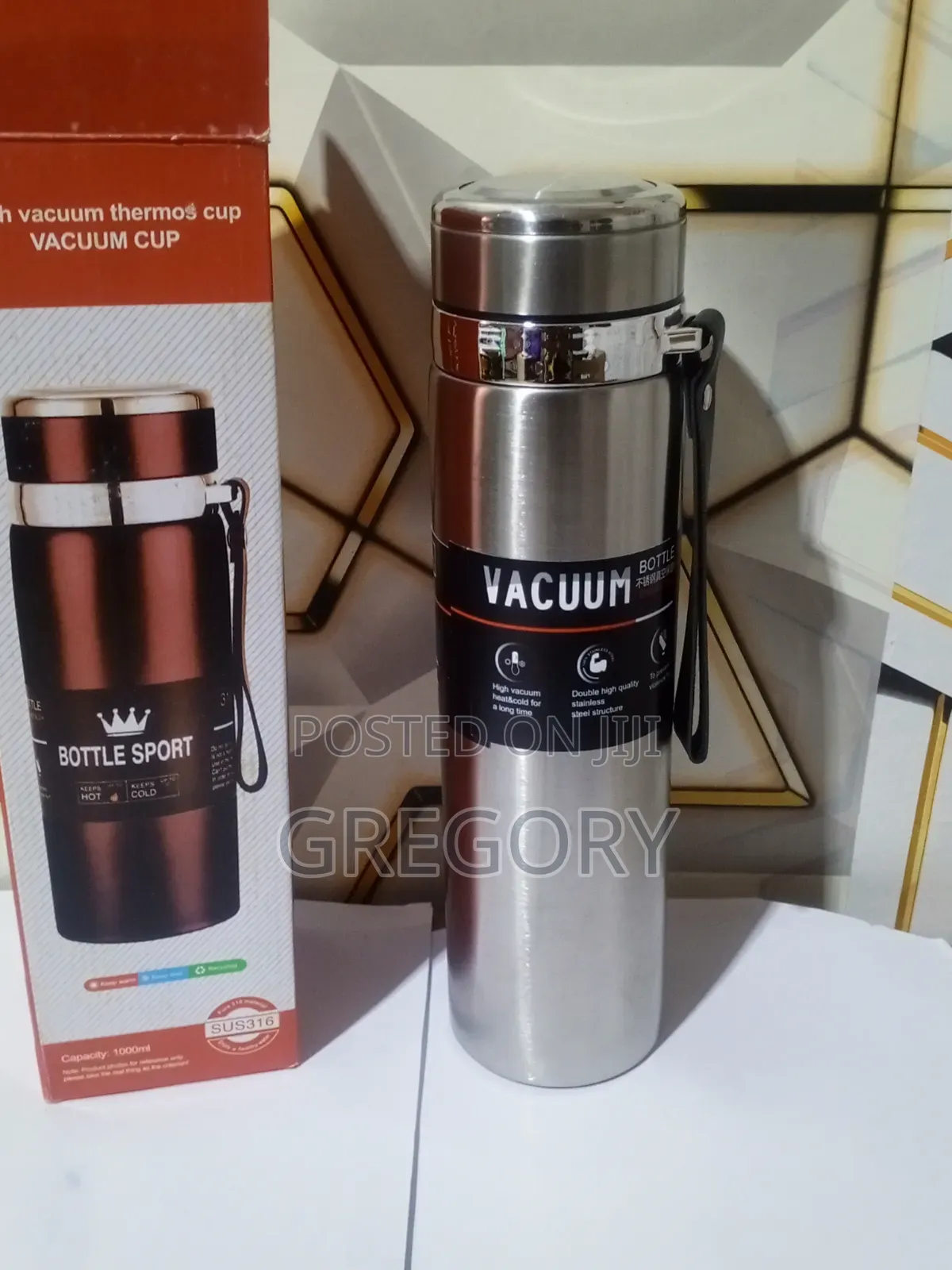 1L Stainless Steel Vacuum Flask – Hot Cold