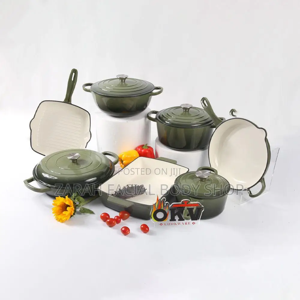 11pcs Cast Iron Pots