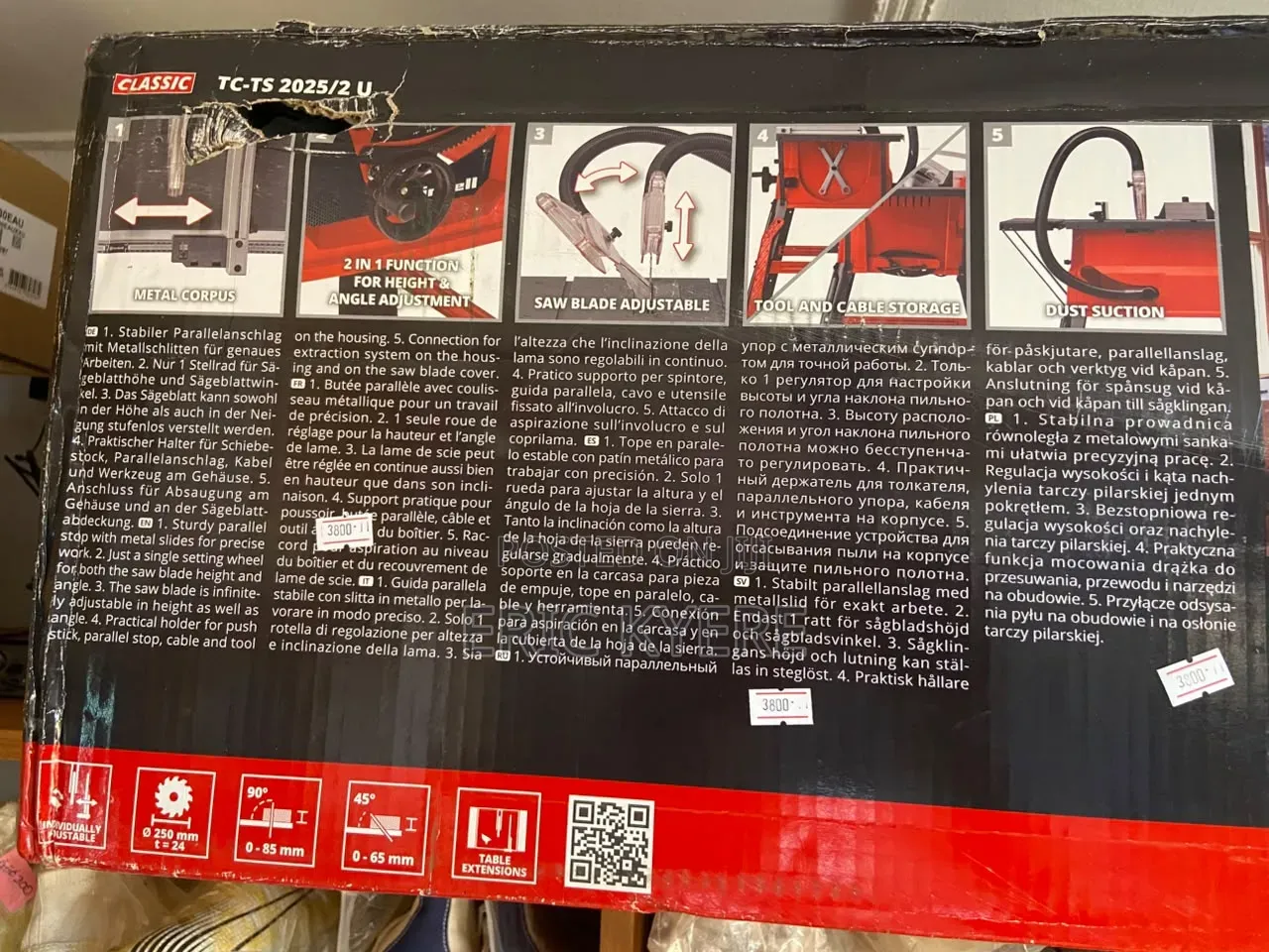 Einhell Table Saw - 250mm Bench-Type Circular Saw