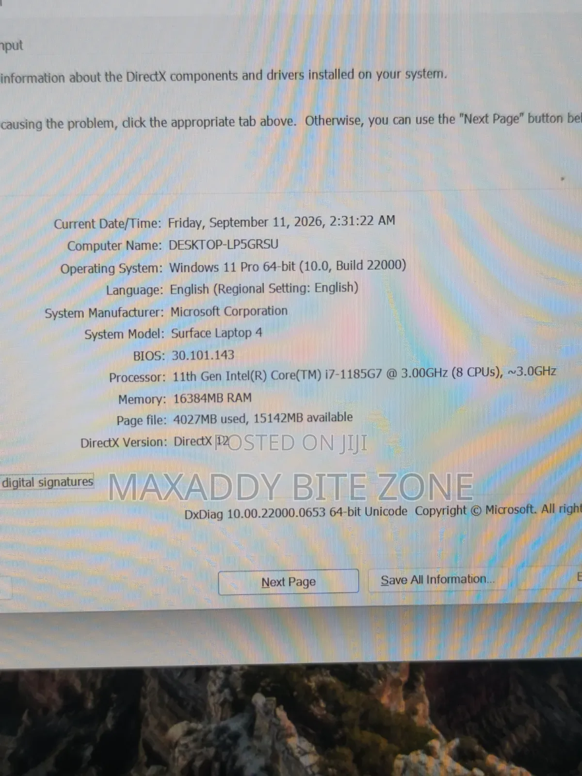 Laptop Microsoft Surface Laptop 4 16GB Intel Core i7 SSD 256GB