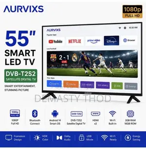 Aurvixs 55 Inch Smart TV Uhd