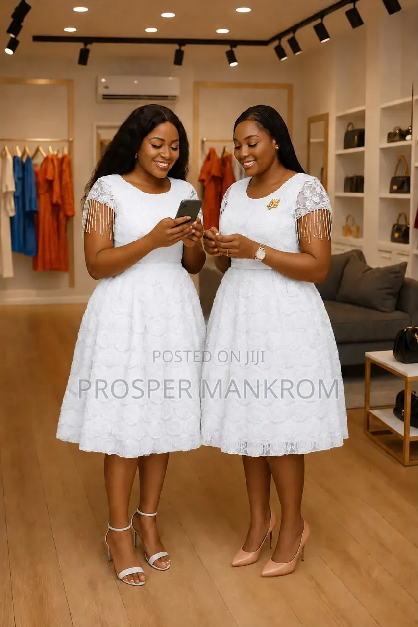 Ladies White Emporium Dress