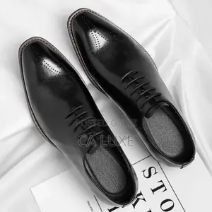 Mens Genuine Leather Oxford Executive Shoe With Lace-Up