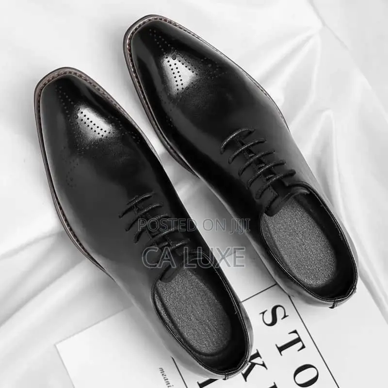 Mens Genuine Leather Oxford Executive Shoe With Lace-Up