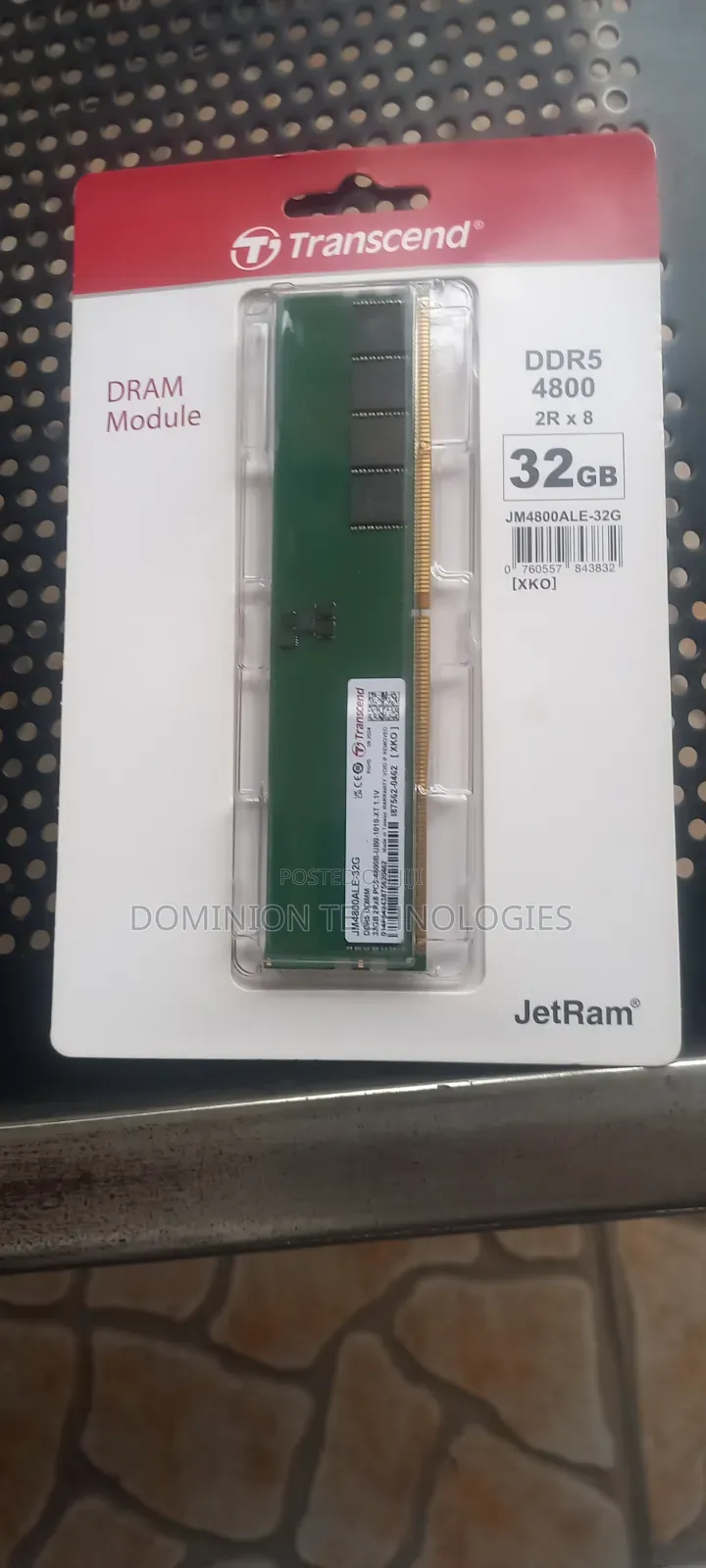 Transcend Ddr5 4800 32gb Desktop Memory