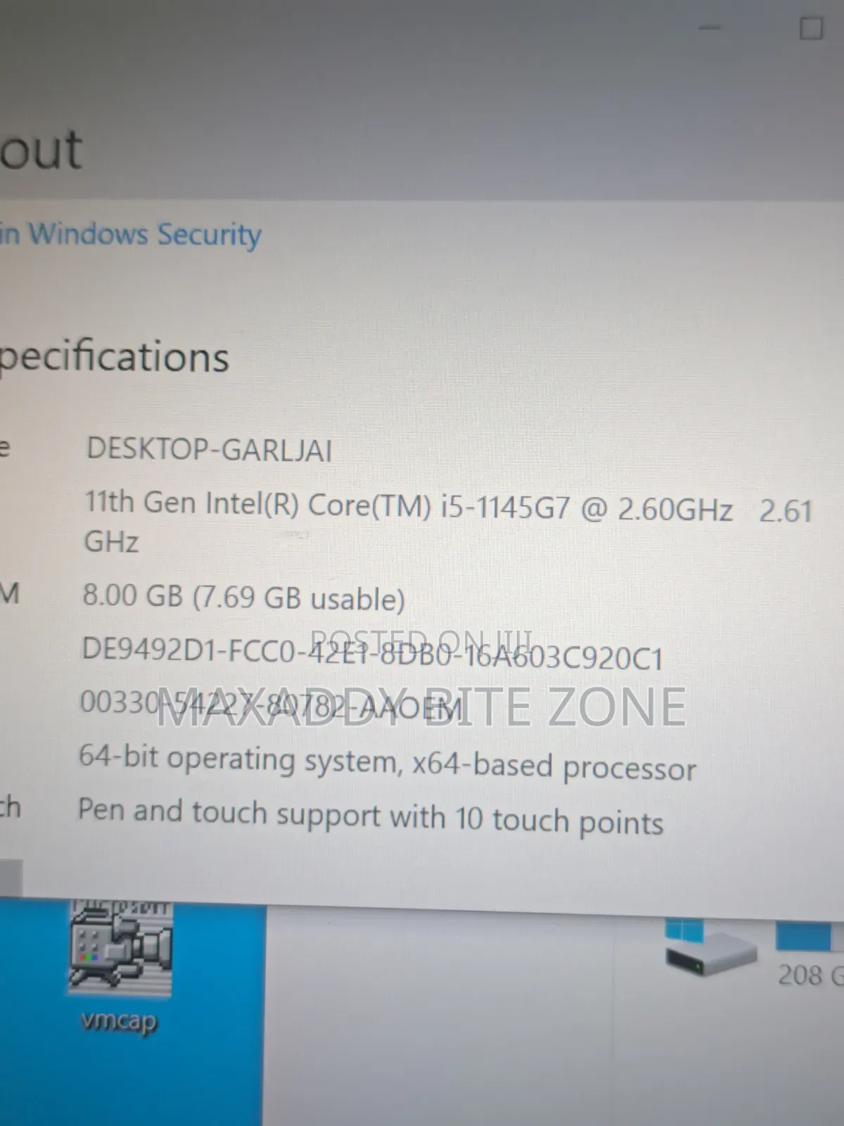 Laptop HP EliteBook 830 G8 8GB Intel Core i5 SSD 256GB
