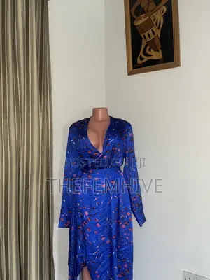 Blue I Saw It First Wrap Dress