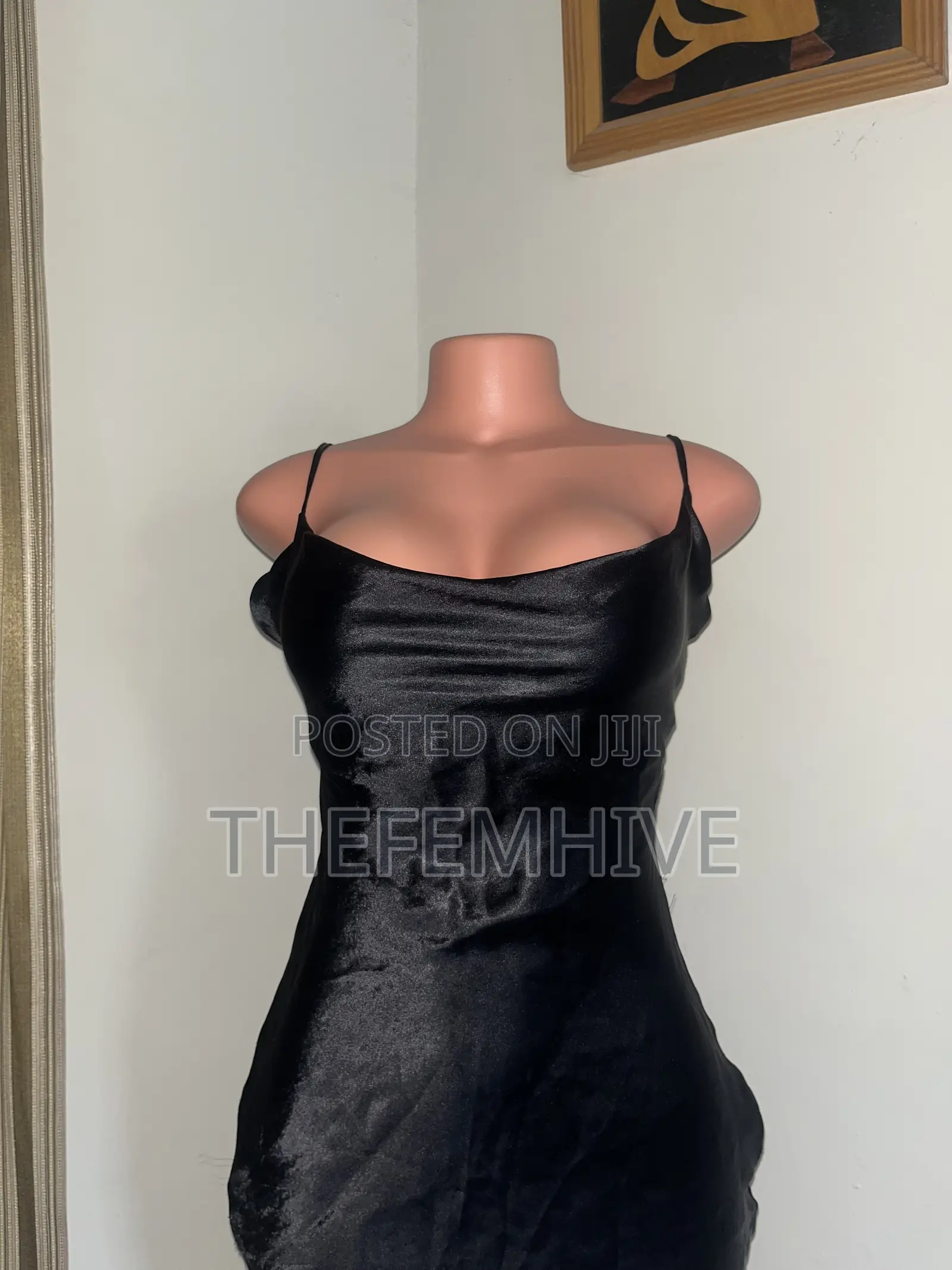 Black ASOS Satin Dress Thrift