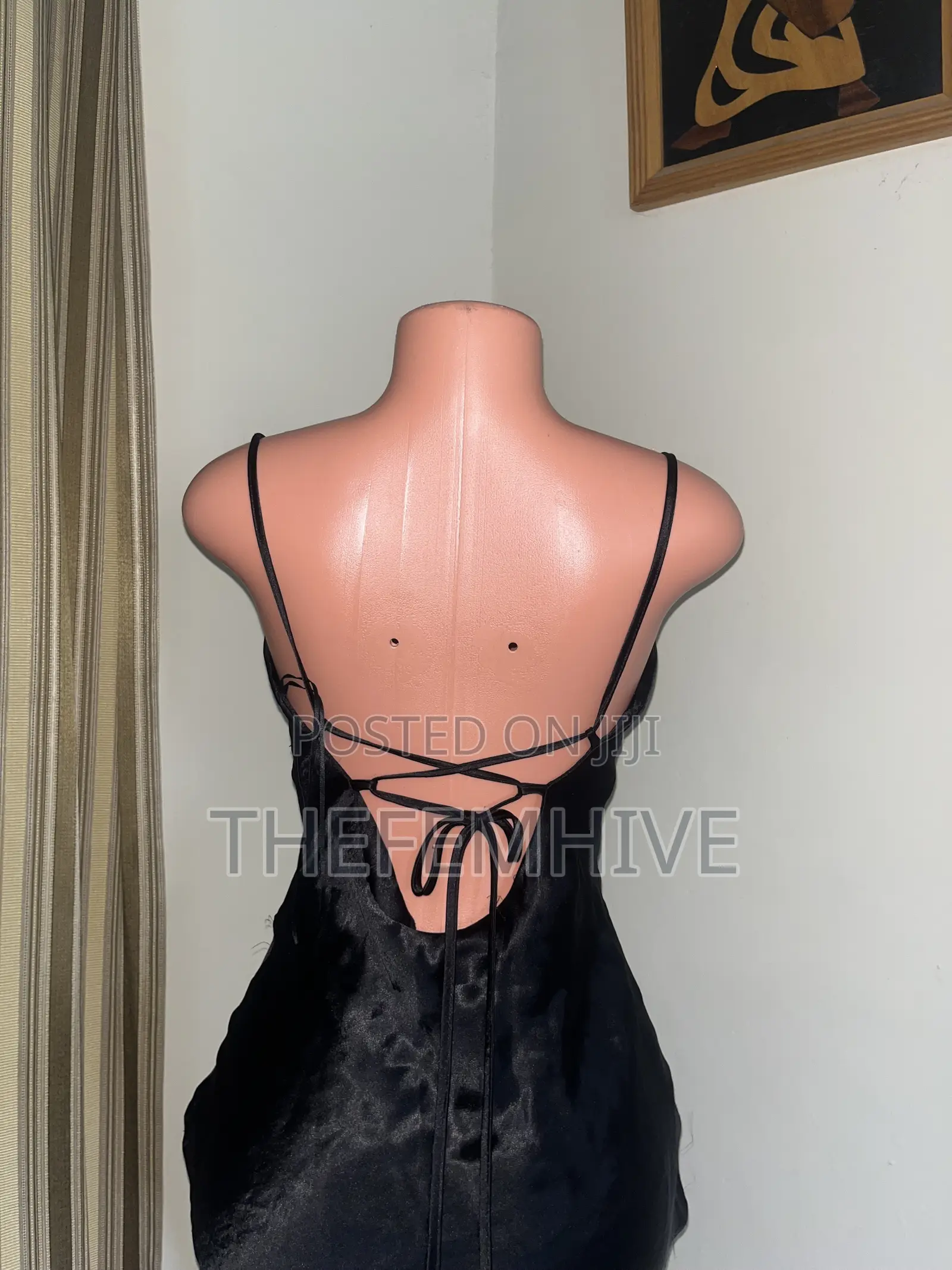 Black ASOS Satin Dress Thrift