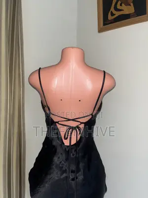 Black ASOS Satin Dress Thrift