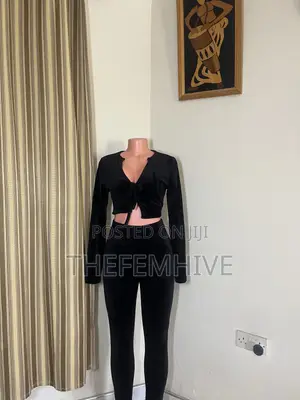 Black Shein Two Piece Set Thrift