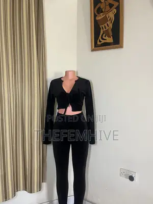 Black Shein Two Piece Set Thrift