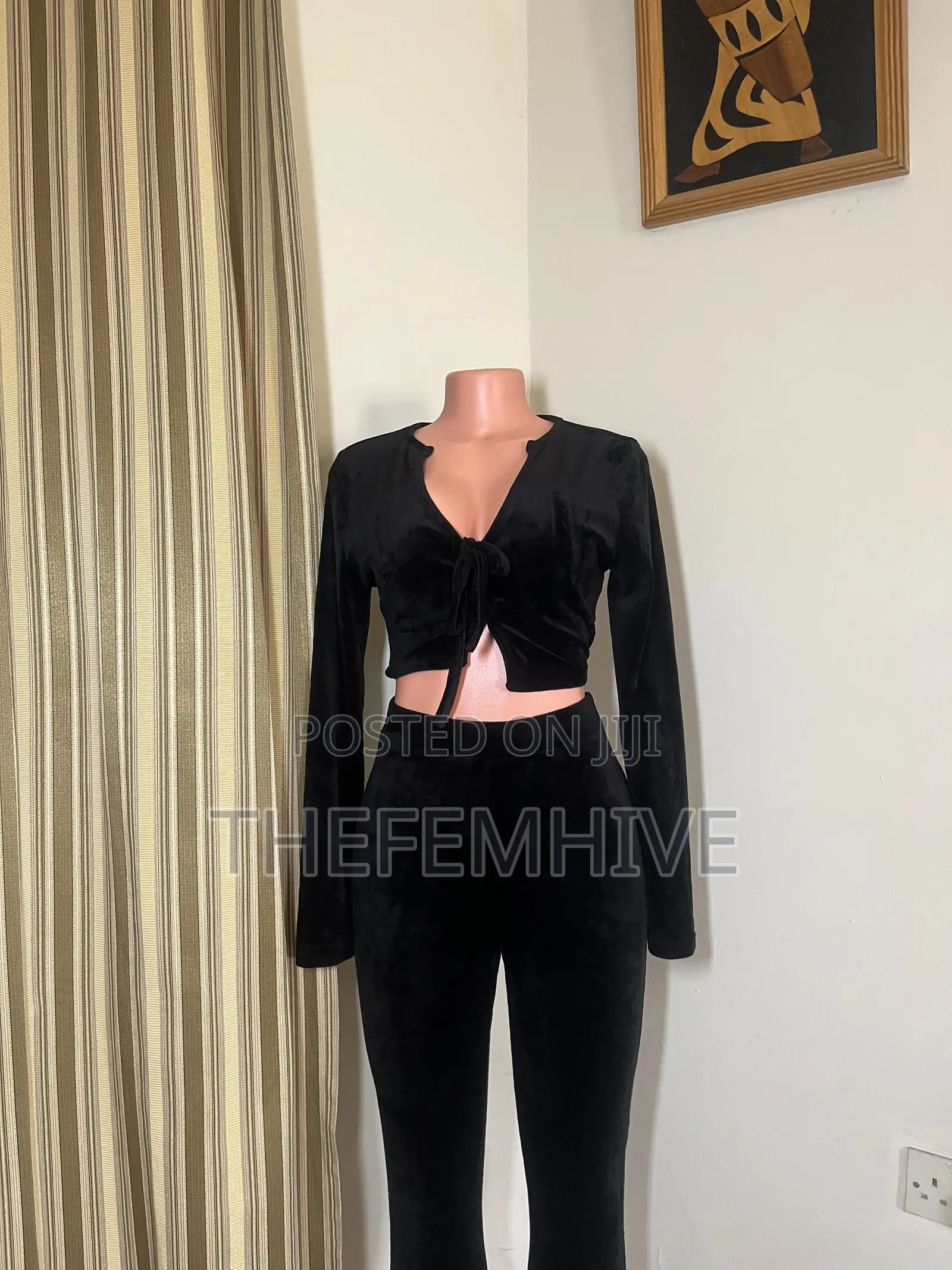 Black Shein Two Piece Set Thrift