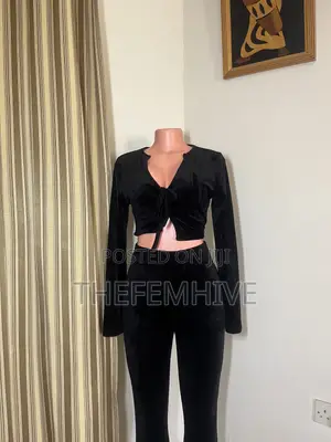 Black Shein Two Piece Set Thrift